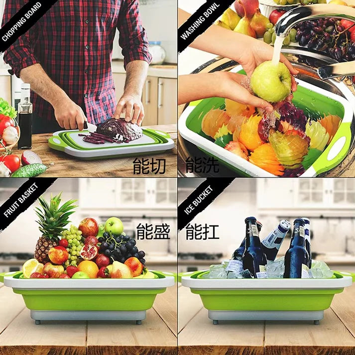 Planche de découpe 3 en 1 Pliable & Drainante